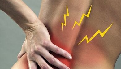Schmerzen für die lumbale Osteochondrose